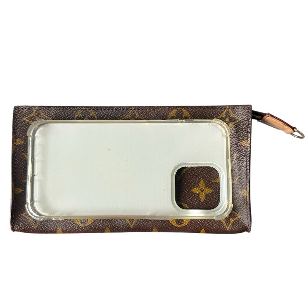 Louis Vuitton Monogram & Vachetta Leather Bucket Toiletry Pouch Bag - Picture 12 of 15